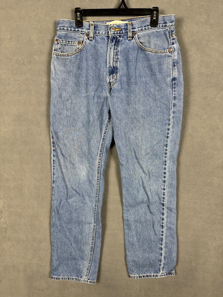 Y2K Vintage Levi’s 505 Blue Jeans Size 34x32 Fits 34X31 Blue Made In USA