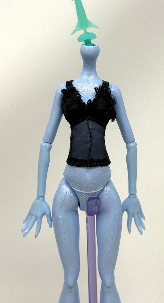 Monster High House of Wolf Clawdeen Doll Outfit Black Camisole Tank Top Shirt G1