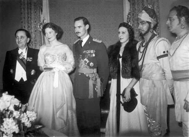 Princess JOSEPHINE CHARLOTTE of Belgium her fiance crown Prince JE- Old Photo