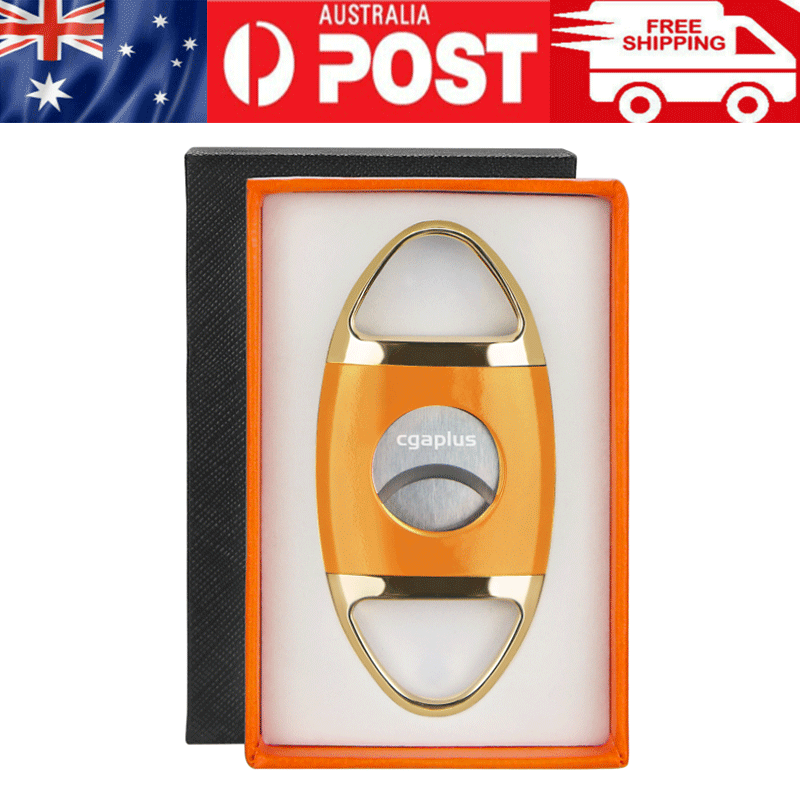 Stainless Steel Double Blade Guillotine Cigar Cutter Clipper