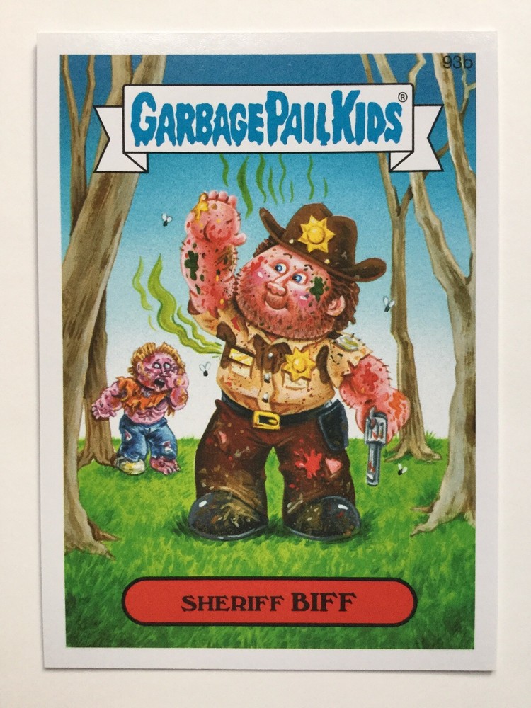 Garbage Pail Kids 2014 Series 2 Topps Sticker 93b Sheriff Biff Collectible Card