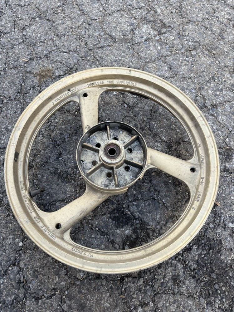 Yamaha TZR250 TZR 250 Rear Wheel Mag Genuine Back White Asahi 2.50 X 17 17”