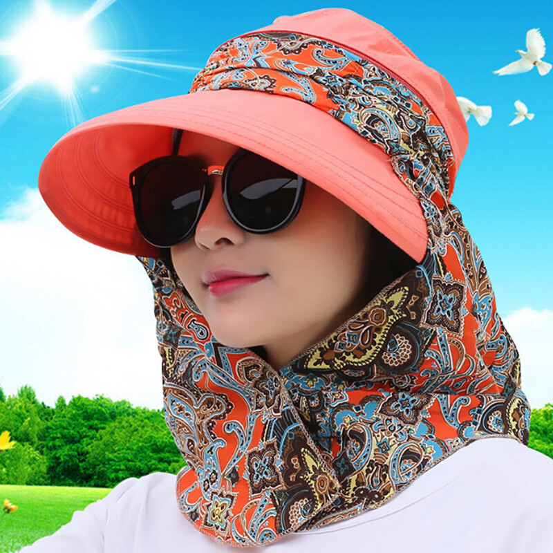 Women’s Foldable Anti-UV Wide Brim Sun Hat for Face Protection