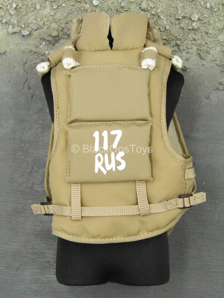 1/6 Scale Toy Slavic Warrior - Tan Plate Carrier Vest