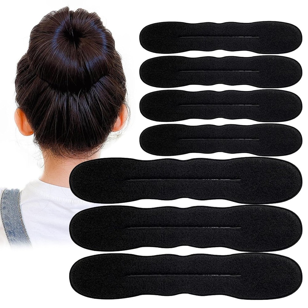 10PCS Hair Bun Maker for Women, Magic Snap Roll Sponge Curler Clips, Easy...