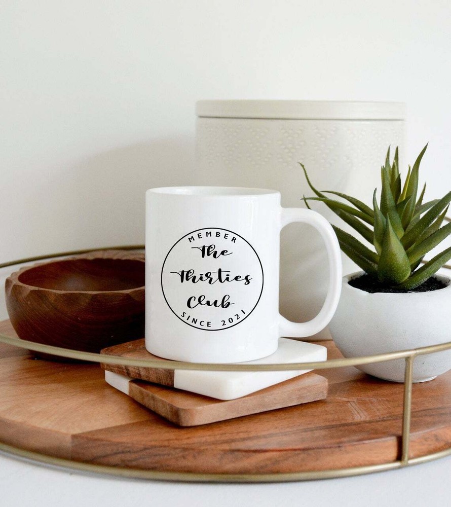 Personalized Mug Birthday Mug Thirties Club Mug 30th Birthday Mug Personalized