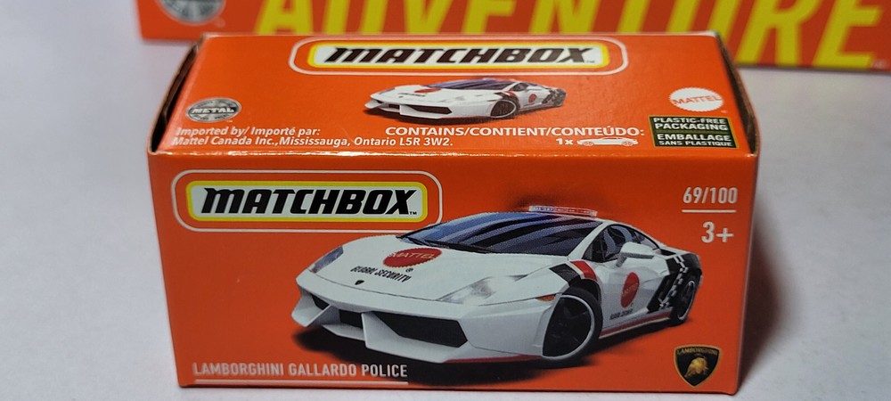 Lamborghini Gallardo Police Matchbox Rare Boxed New Sealed MBX