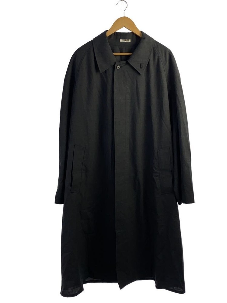 Auralee J/23Ss/ Steel Collar Coat/5/Wool/Gry/A23Sc01Wt// 3402