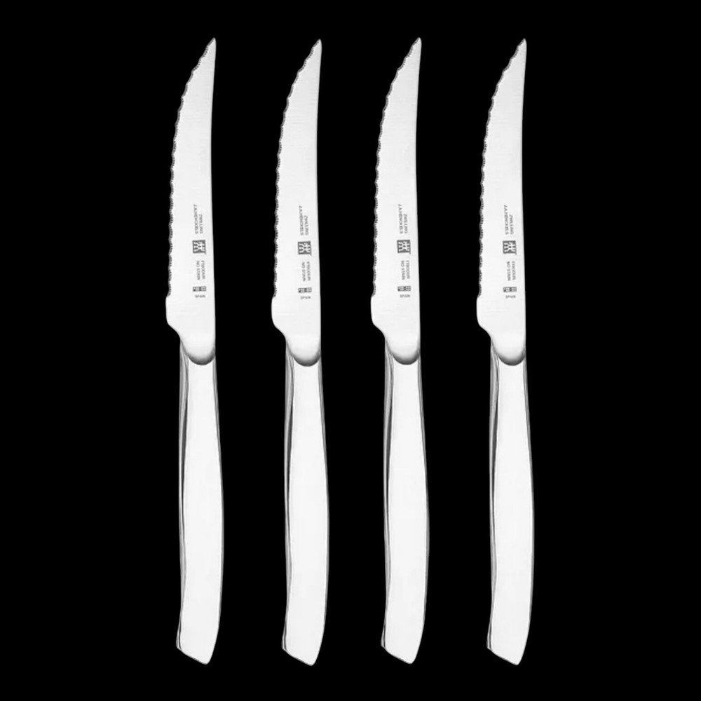 J.A. Henckels 4-Piece Serrated Steak Knife Set with 4.5-Inch Blades NWOB