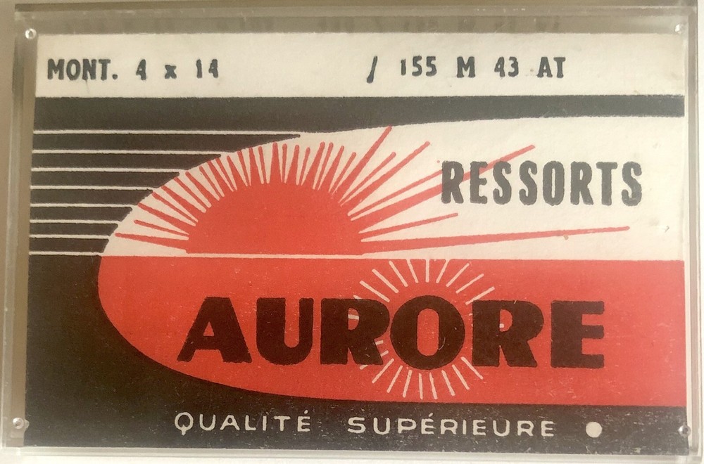 1X=1 Mainspring 1.55 X 11 Ø 0.105 Watch Spring 155 M 43 AT 4 X 14
