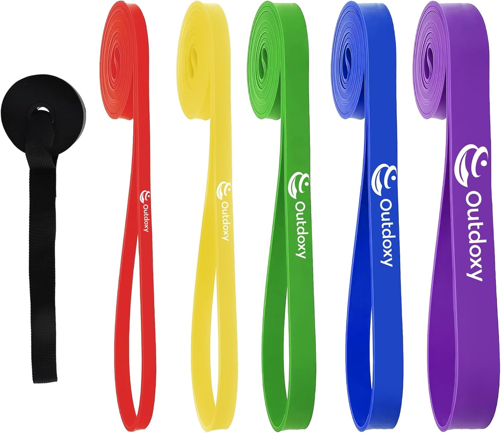 Resistance Bands, Pull up Assistance Bands Set of 5, with Door Anchor for Men &