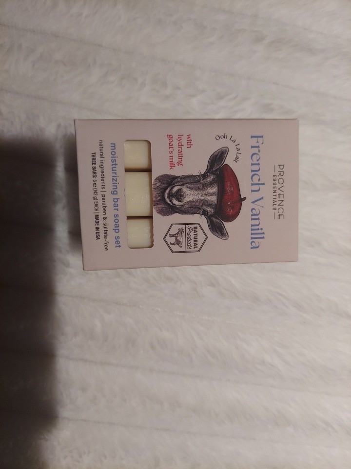3 Bars Provence Essentials GOAT’S  MILK French VANILLA Organic Soap