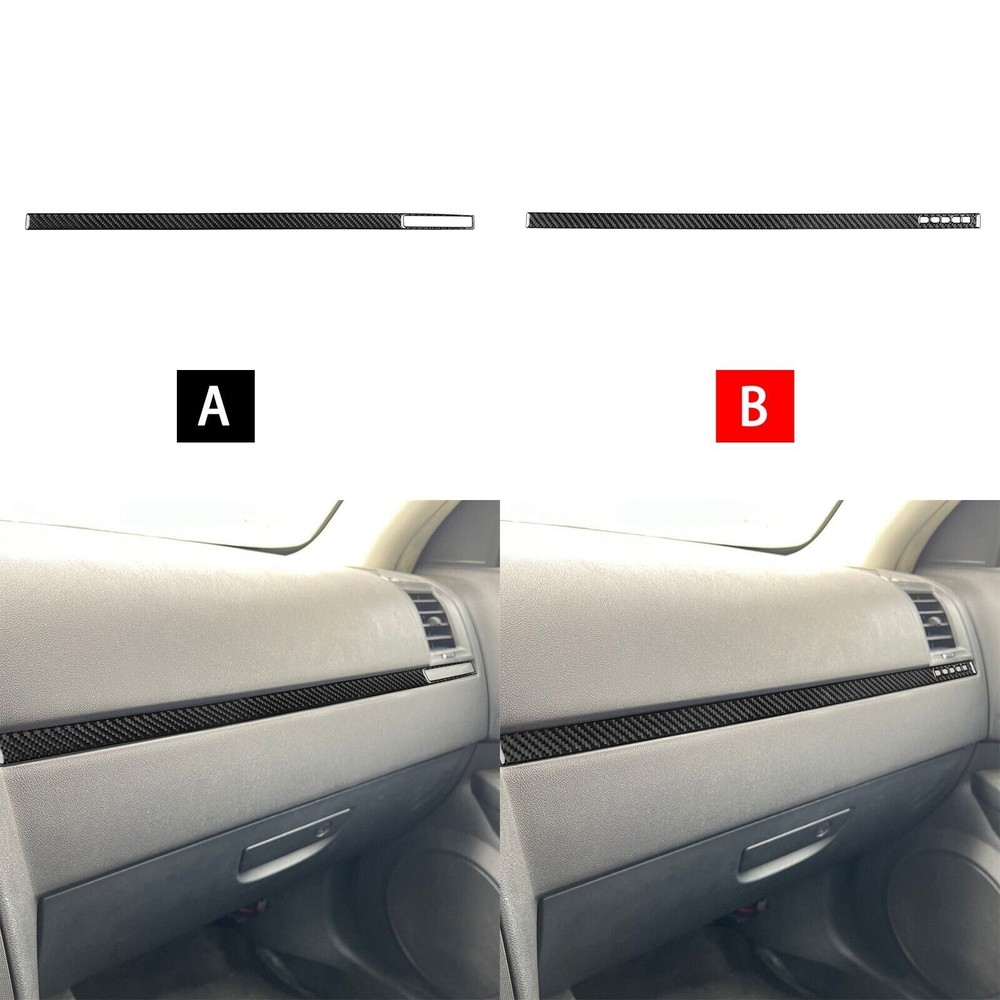 Real Carbon Fiber Co-pilot Dashboard Panel Cover For Dodge Magnum Charger 08-10