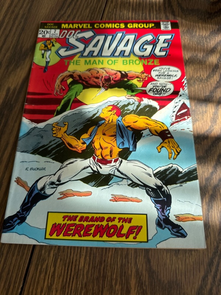 DOC SAVAGE #7 1973 Marvel 7.0 FINE/VF Werewolf Battle Comic