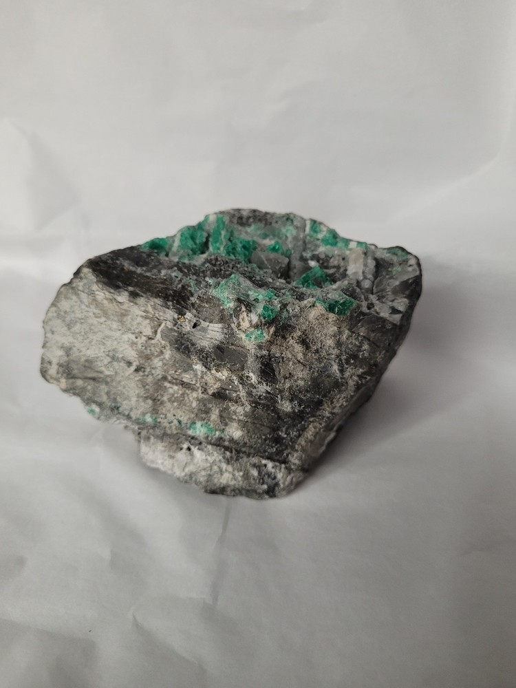 Massive Columbian Emerald Crystals on Pyrite Matrix 1.4oz