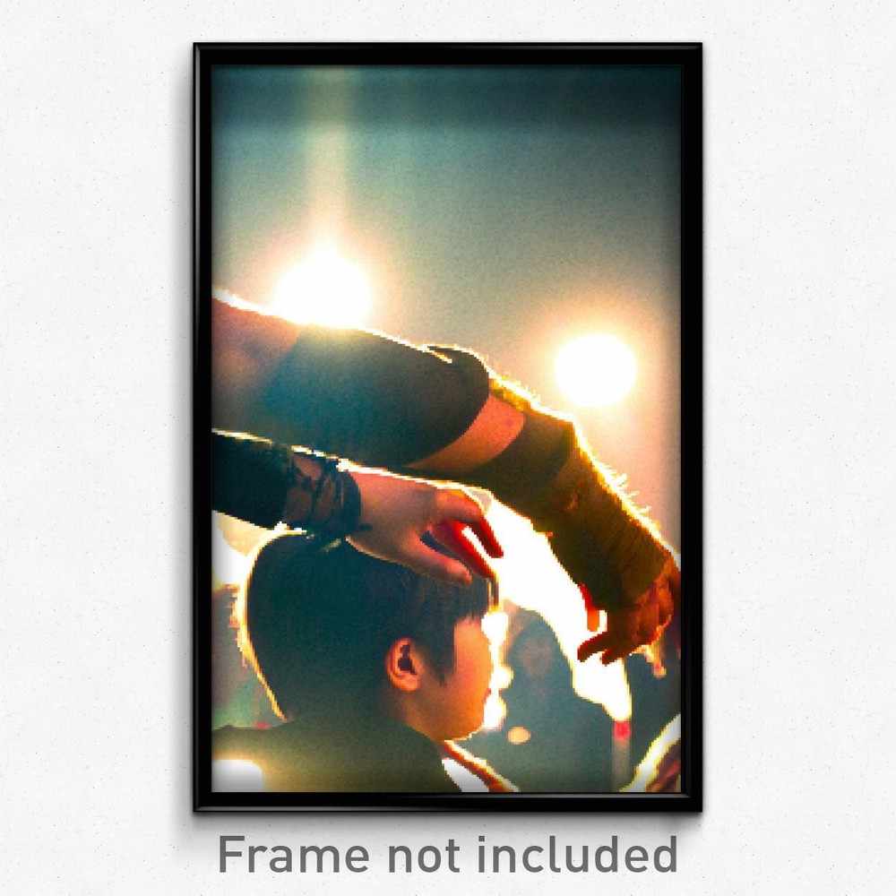 8-Bit Psychedelic Pixel Art Poster - Crowded Arm Trippy Gamer Print