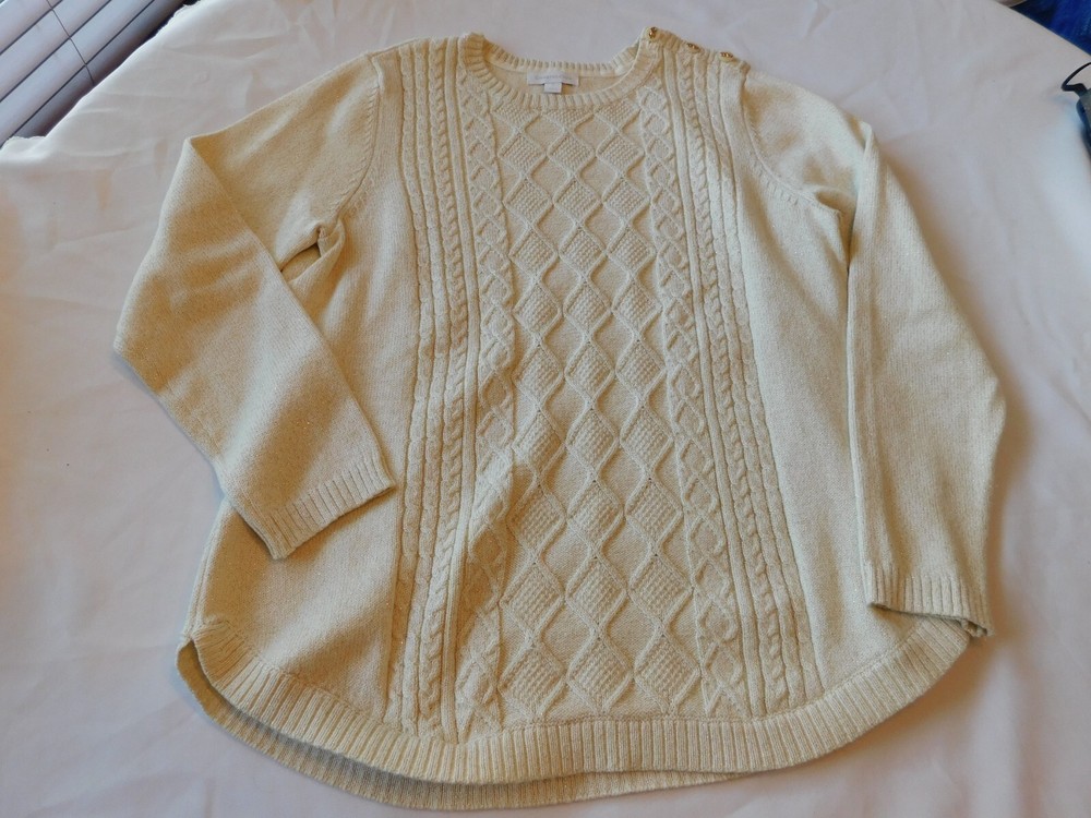 Charter Club Women's Ladies Size PL Petite Large Long Sleeve Sweater  GUC