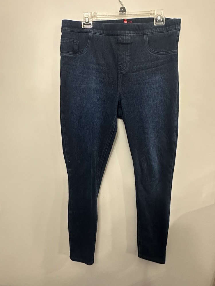 Spanx Jean-ish Ankle Leggings, a pull-on style Blue Size XL