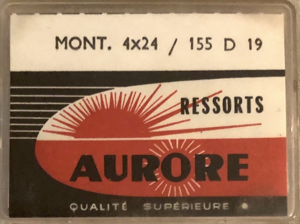 1X=1 Mainspring X 7620 1.55 X 5.5 Ø 0.065 Watch Spring 190 / 155 D 19 4 X 24