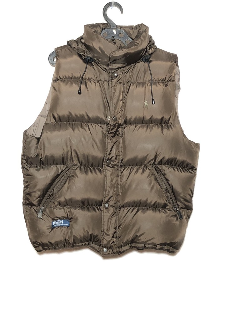 Vintage Polo Ralph Lauren Down Puffer Vest Men’s L Rare 90s-00s Bubble Jacket