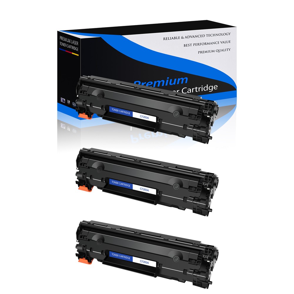 3PK 83A CF283A Toner Cartridge Compatible for HP LaserJet Pro MFP M127fw M125nw