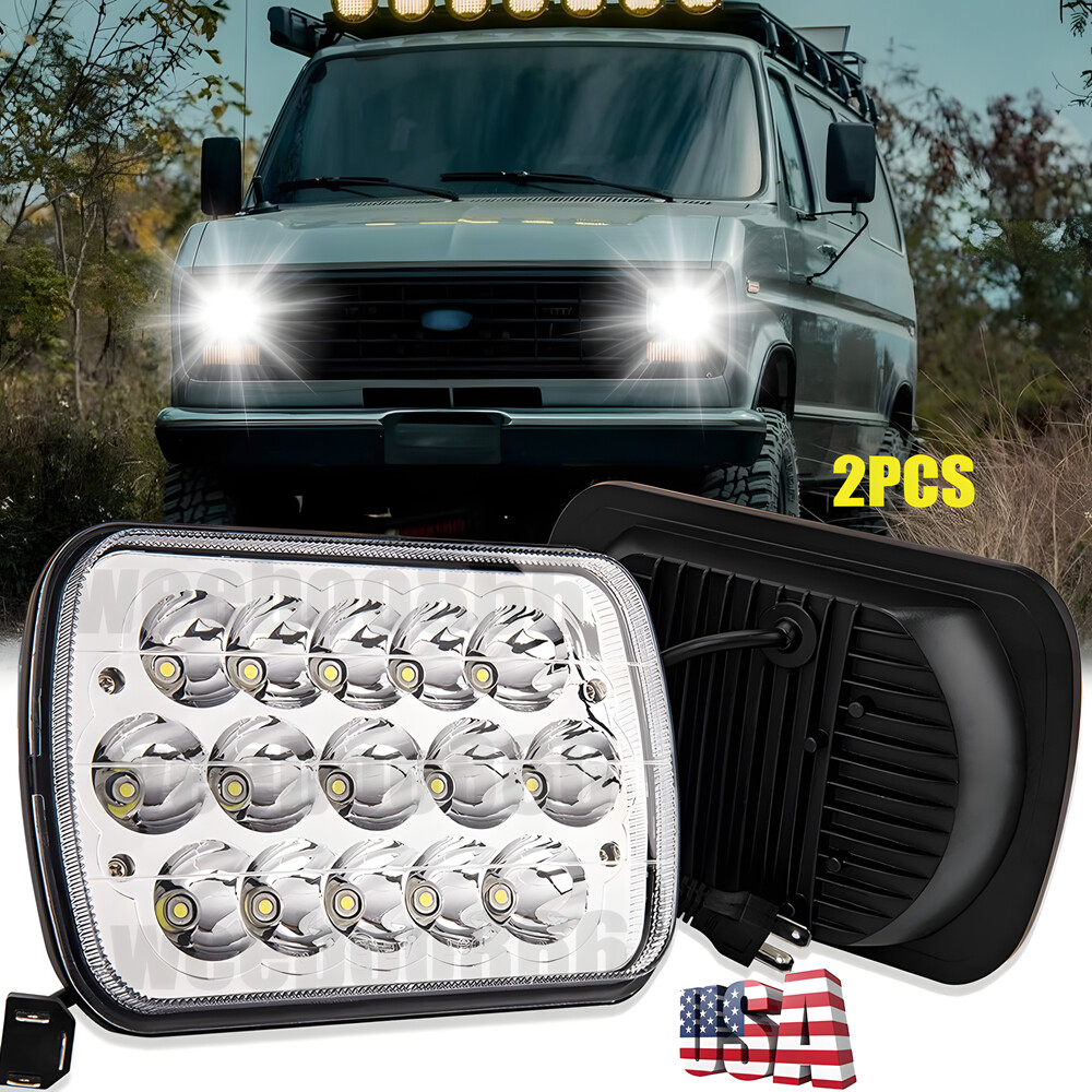 7x6 5x7 LED Headlight Hi-Lo Beam for Ford Aerostar E-100 E-150 E-250 E-350 Van