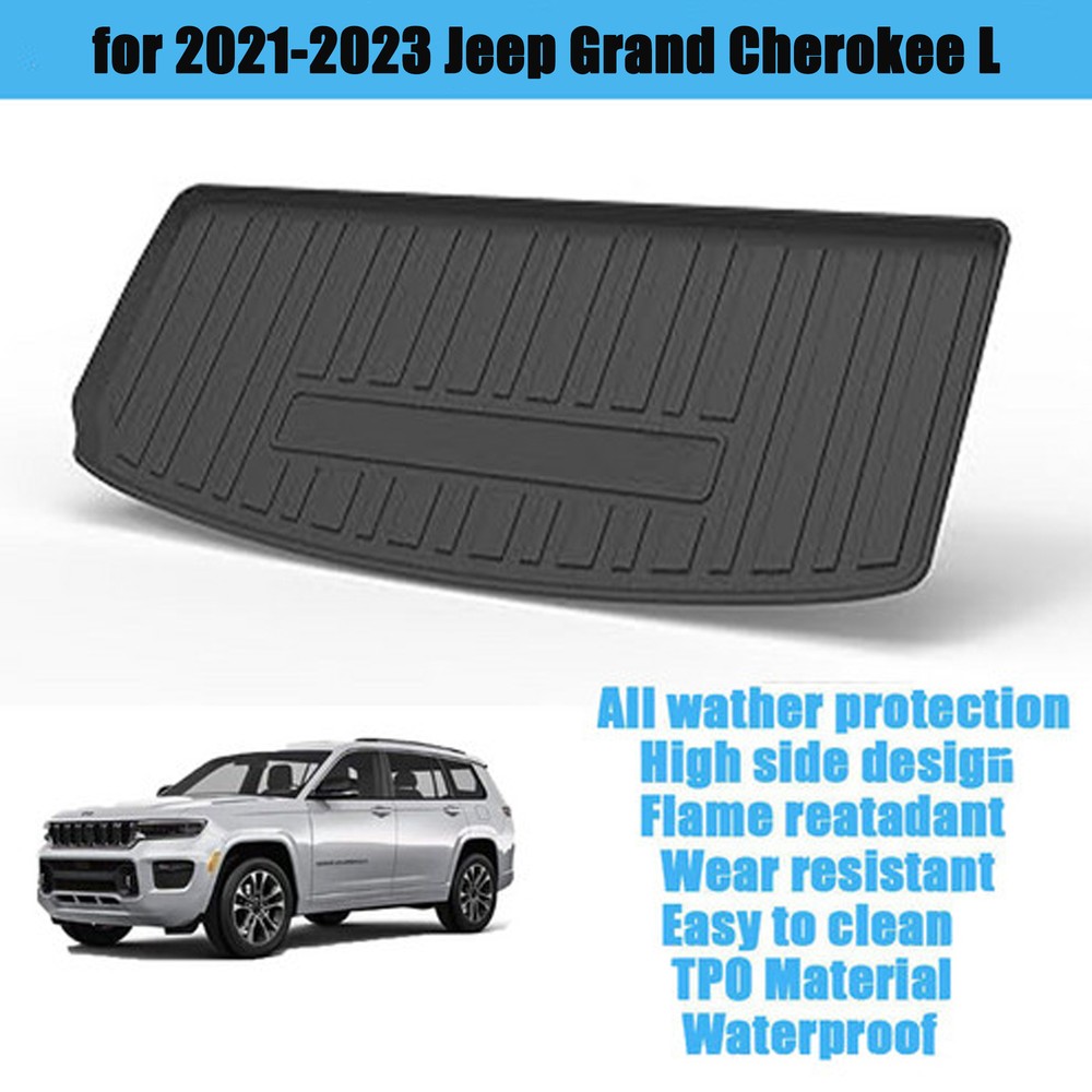 Cargo Liner Floor Cover Carpet Black fit for Jeep Grand Cherokee L 2021-2023