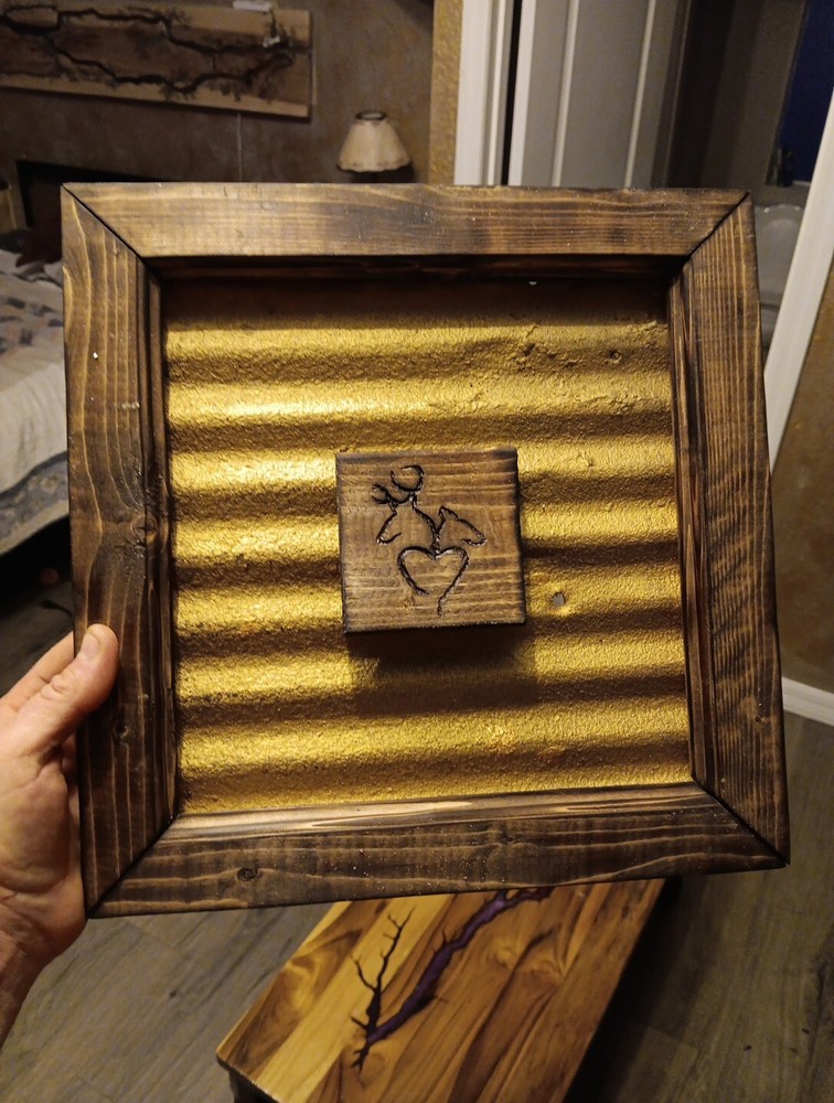 Rustic Deer Plaque Valentines Day Gift