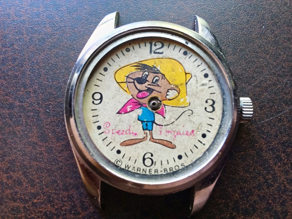 Vintage Speedy Gonzales Warner Bros  17 Jewels Men's Watch For Parts/Repair