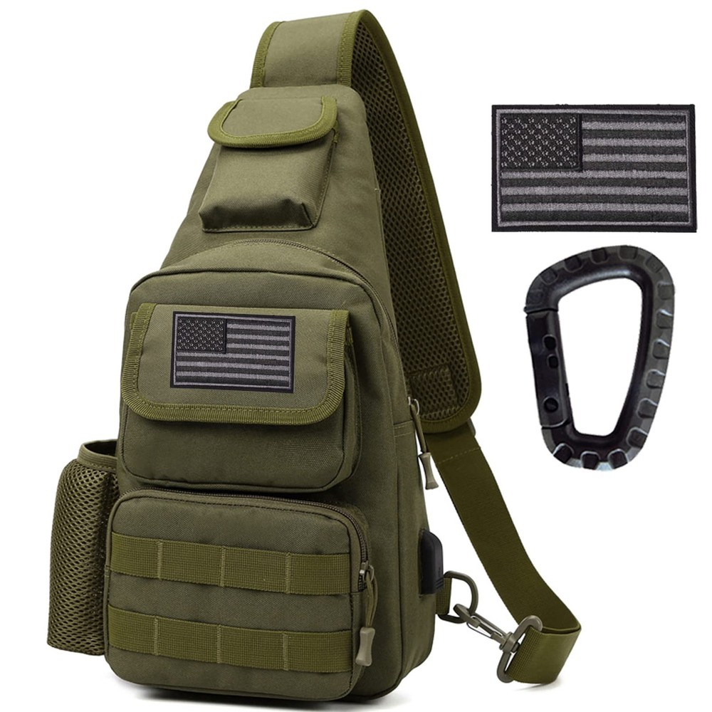Tactical Molle Shoulder Bag 1000D Military Backpack Outdoor Daypack Chest Pack