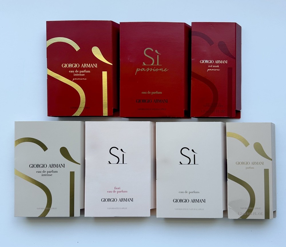 Giorgio Armani Sì Perfume Collection 7pc Sample Vials