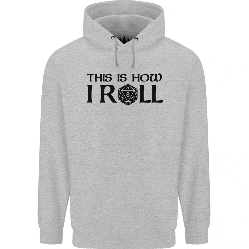 Sudadera con capucha This Is How I Roll juegos de rol para hombre 80% algodón
