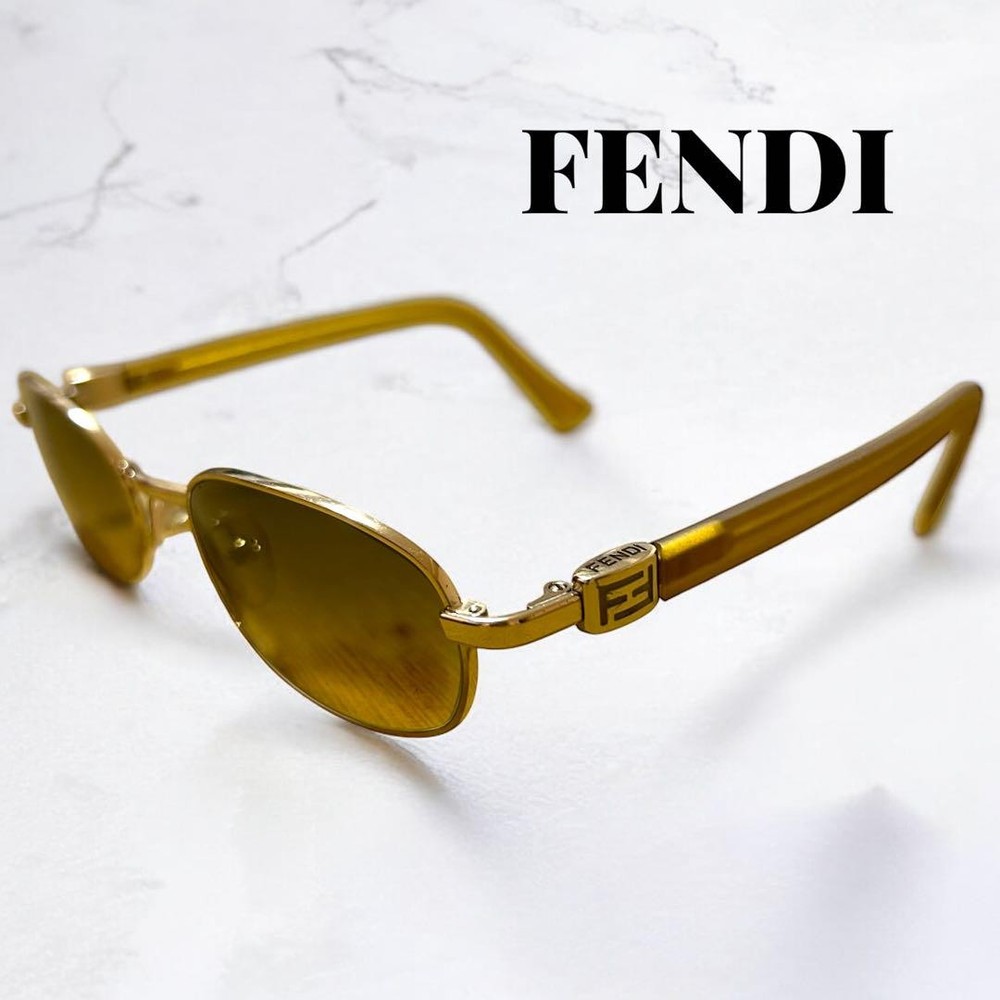 Fendi FS226 Sunglasses with Yellow Lens and Logo Stylish 51/19mm