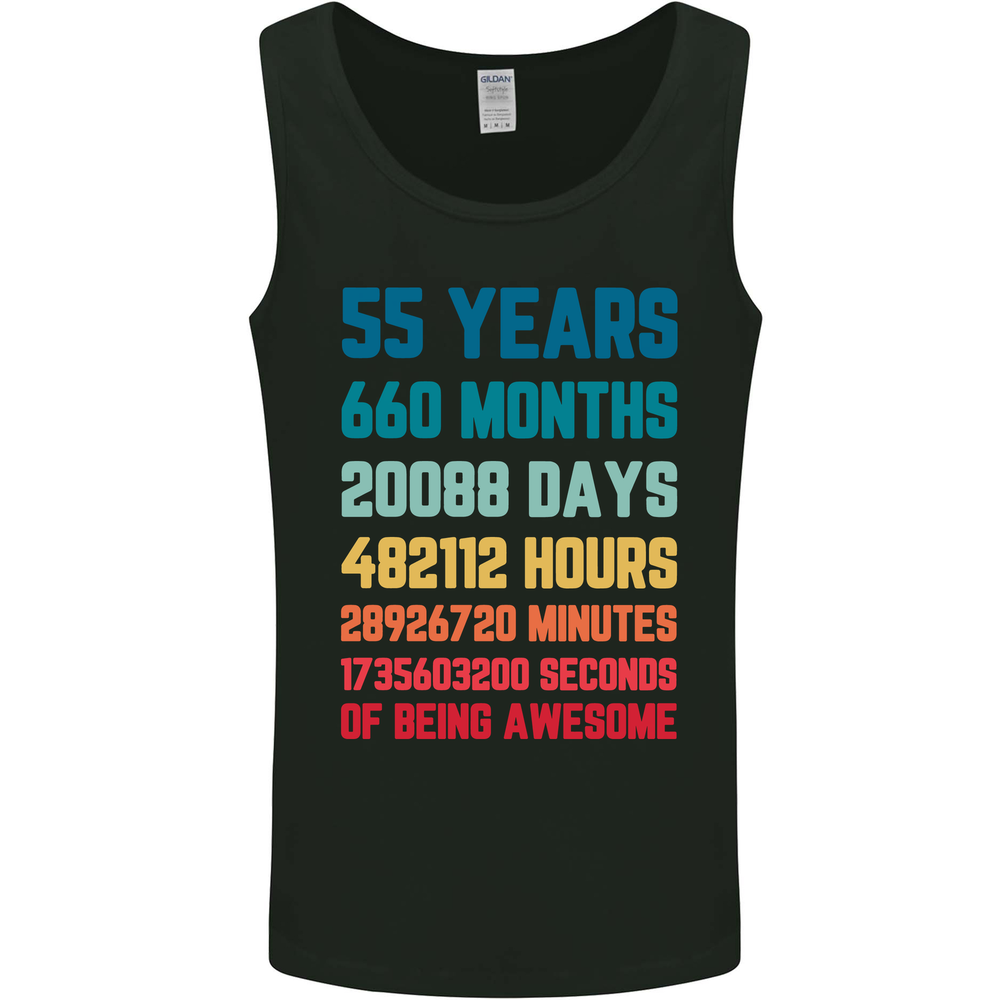55th Birthday 55 Year Old Mens Vest Tank Top