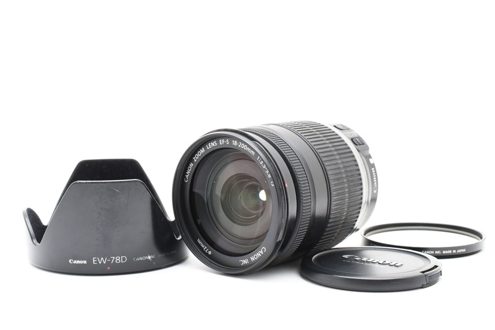 Canon EF-S 18-200mm f/3.5-5.6 IS Wide to Telephoto Zoom Lens Japan Import EXC+5