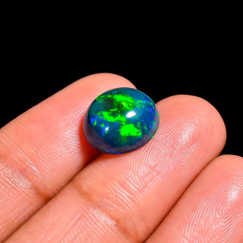 Jeweler's Choice: 3.00ct Black Welo Opal Cabochon - 11x10mm Oval- Stunning Fire