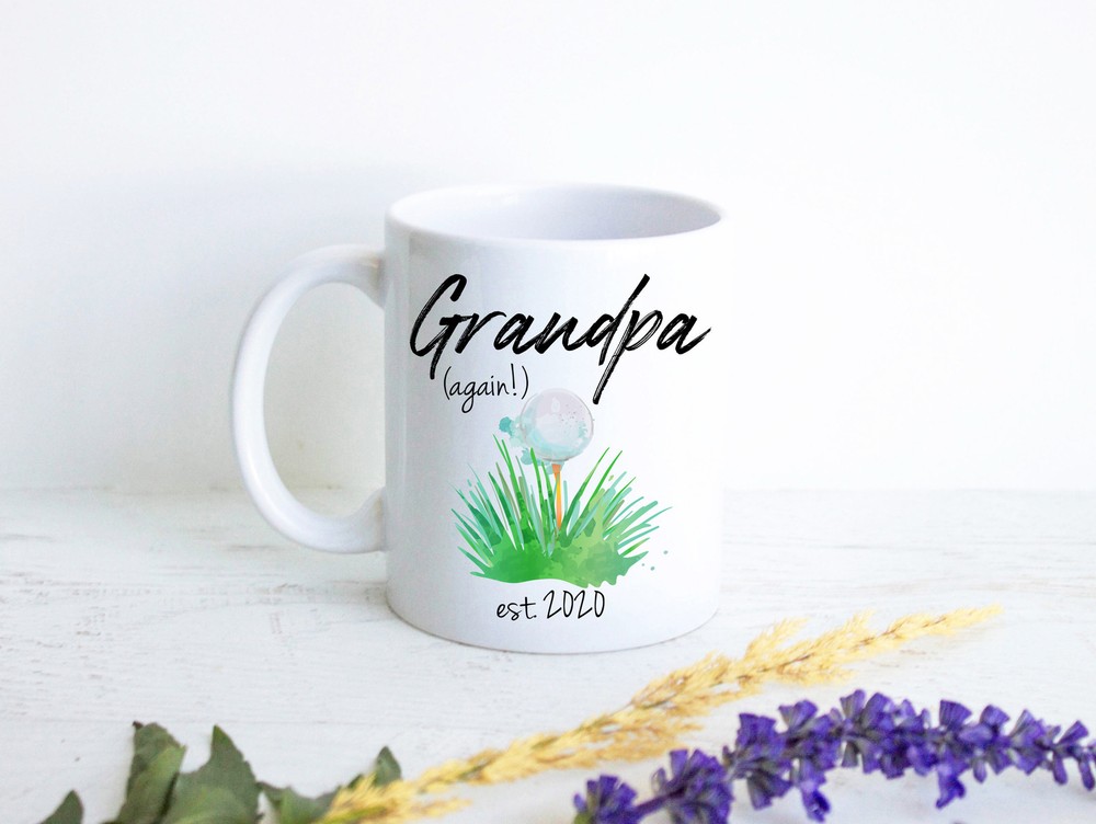 Grandpa Again Mug Gift New Grandpa Gift Baby Announcement Best Grandpa Gift