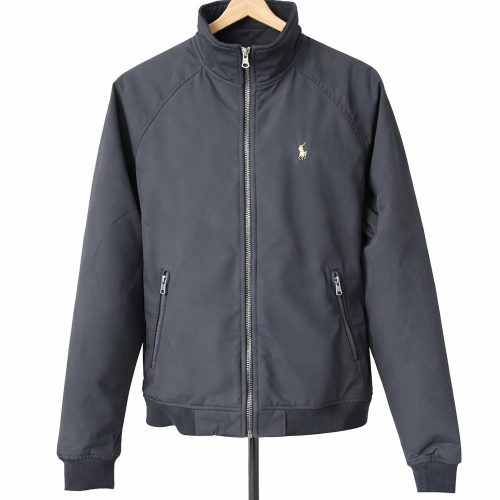 Polo Ralph Lauren Bomber Jacket Mens L Black Softshell Fleece Lined NWT QR