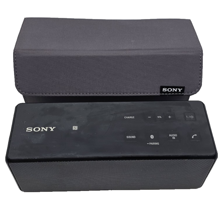 SONY SRS-X3 Personal Audio System Brick Bluetooth Wireless Speaker TESTED w/Case