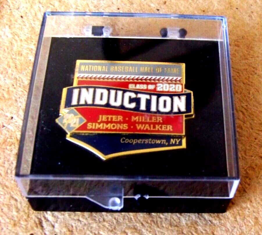 2020/21 Baseball Hall of Fame Inductees PRESS pin Jeter Miller Simmons Walker