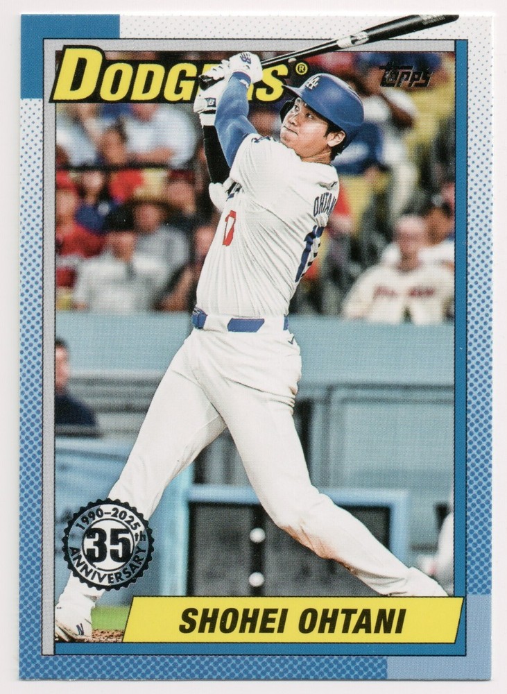 2025 Topps Series 1 & 2 Baseball with 1990 Retro 35th Anniversary Inserts