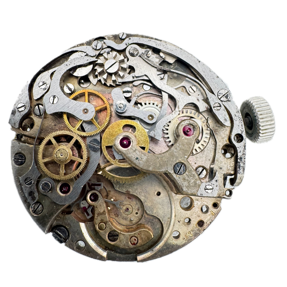 Vintage 33mm Mulco Mono-Rattrapante Chronograph Wristwatch Movement Swiss fParts