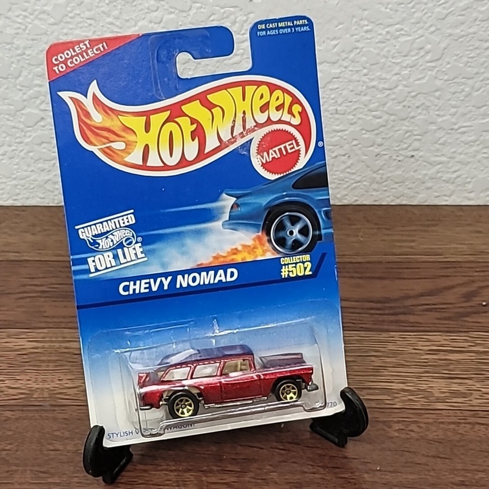 Hot Wheels Chevy Nomad Red With Gold 7 Spoke Wheels Collector 502