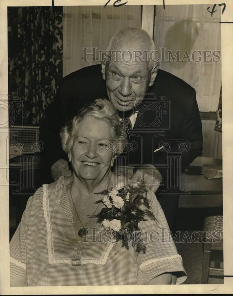 1971 Press Photo Mr. and Mrs. William Wassner celebrate 50th Wedding Anniversary