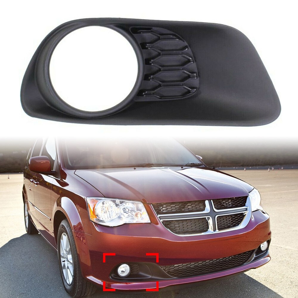 Right Side Front Bumpe Fog Light Lamp Bezels For 2011-2017 Dodge Caravan US