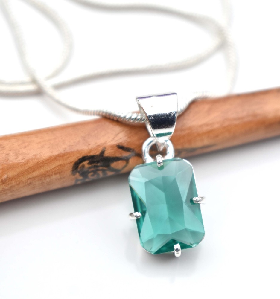 Tourmaline 925 Sterling Silver Gemstone Handmade Unique Gift Women Necklace-18
