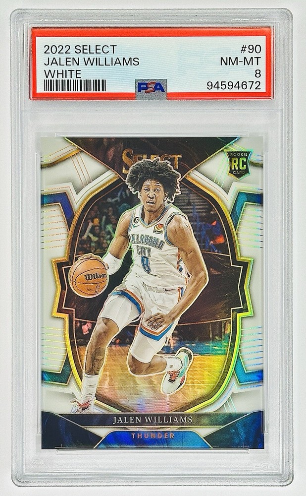 2022-23 Select JALEN WILLIAMS White /149 RC Prizm #90 Concourse Level PSA 8 ⚡️