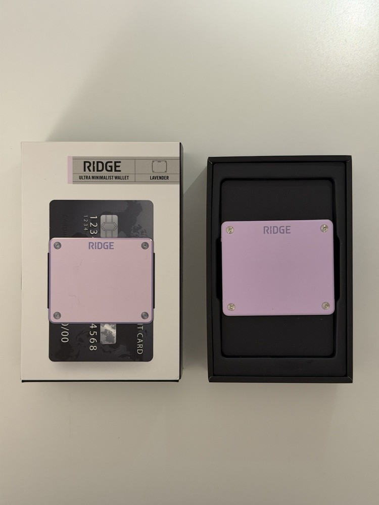 The Ridge Wallet - RIDGE LITE - Ultra Minimalist Wallet - Lavender