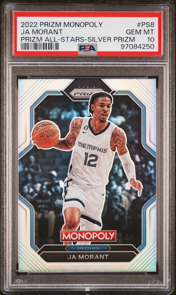 2022 Prizm monopoly Ja Morant Prizm All Stars Silver Prizm PSA 10