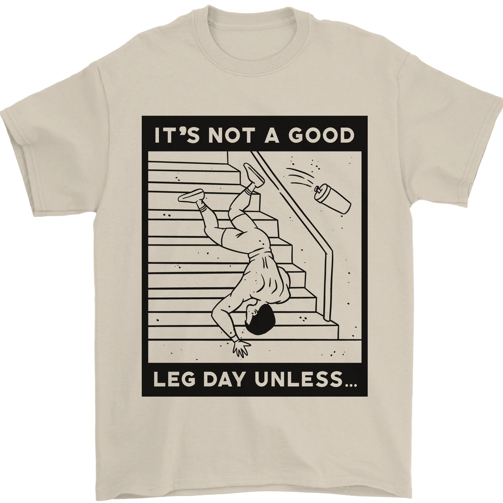 Leg Day Funny Gym Bodybuilding Training Top Mens T-Shirt 100% Cotton